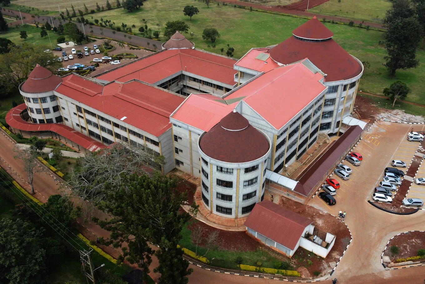 Aerial view of Dedan Kimathi University campus